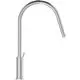Küchenarmatur in chromfarbenem Finish, mit gebogenem Auslauf und seitlichem Hebel. Ideal Standard Produkt für moderne Küchenanwendungen.